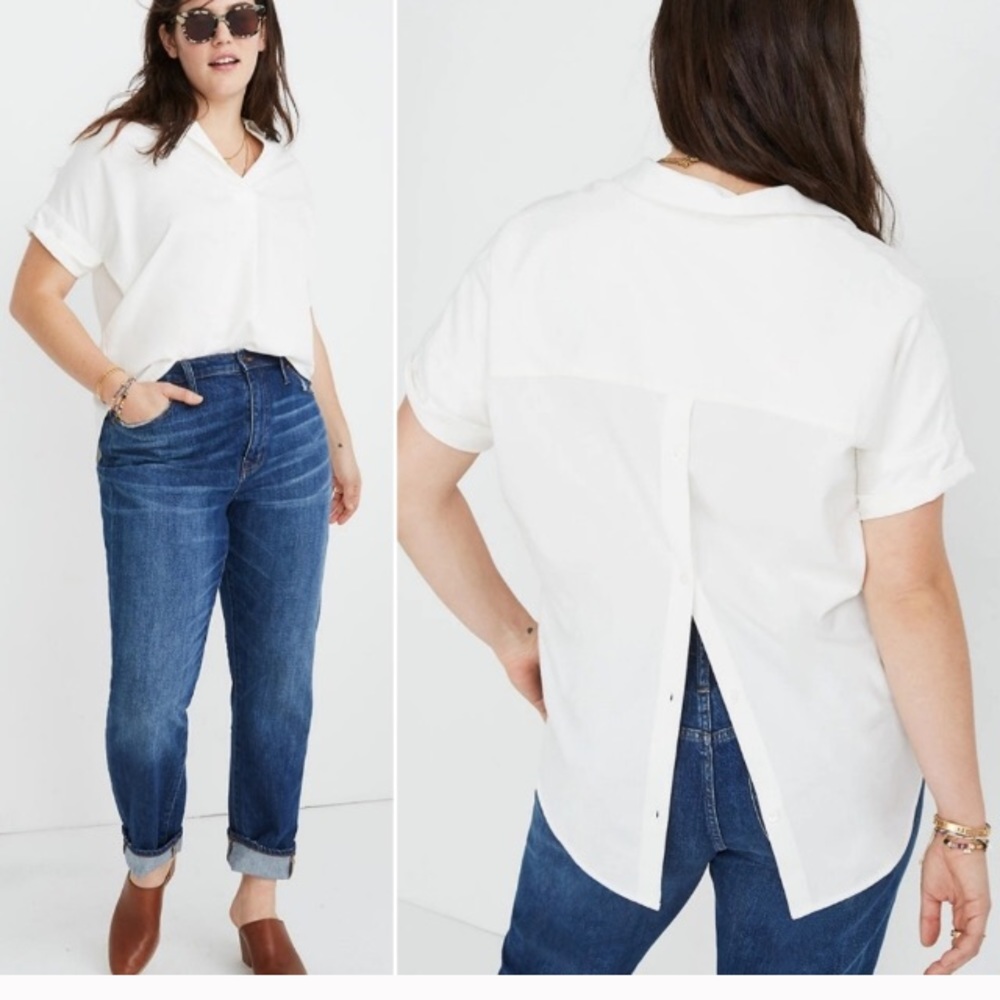 Madewell courier shirt, white